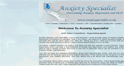 Desktop Screenshot of anxietyspecialist.co.uk